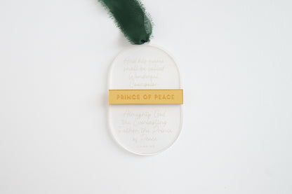 Prince of Peace Christmas Ornamen