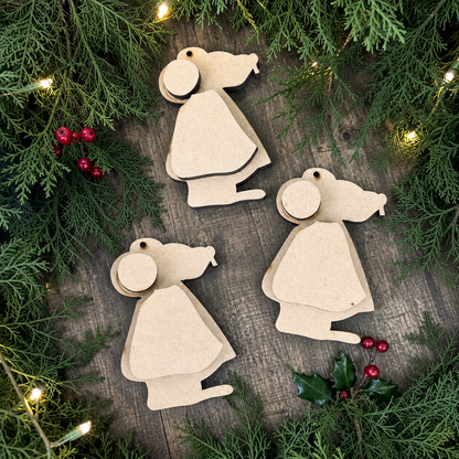 Christmas Mouse Ornament Set (3 piece) DIY Kit #649