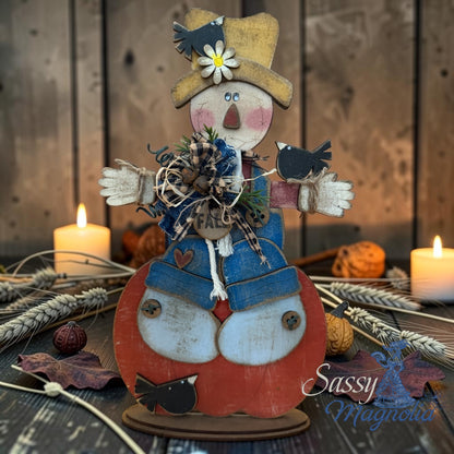 Will Wheaton Fall Scarecrow Shelf Sitter DIY Kit #201